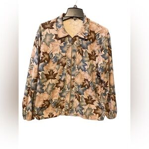 Vintage Teddi | Autumn Leaf Zip Up Jacket 80’s Vintage Jacket